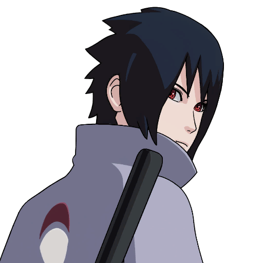 Sasuke Uchiha — a licensed collaboration Outfit in the Fortnite item shop